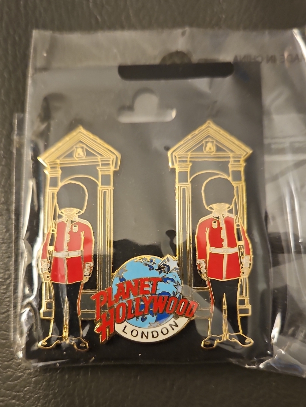 Planet Hollywood London Red Guard Enamel Brooch Set
